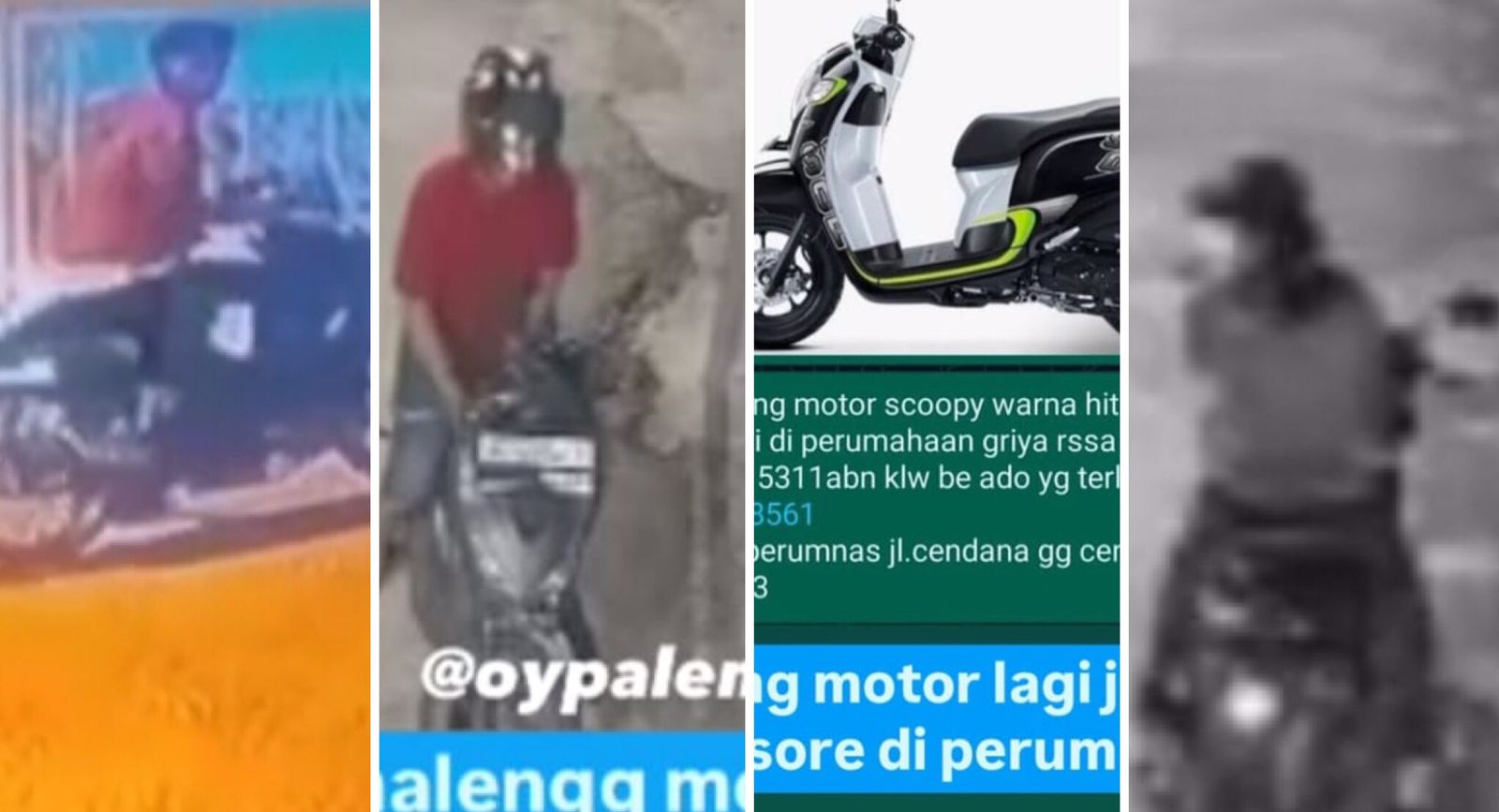 Dalam Semalam 4 Motor di Palembang Raib Dicuri, Netizen: Tiap Buka Instagram Berita Hilang Motor Terus!