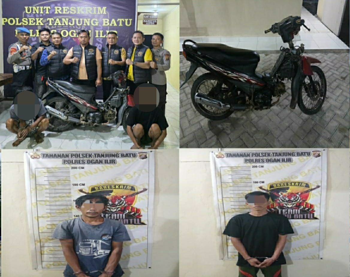Kawanan Pencuri Sapi Milik Kades di Ogan Ilir Ditangkap Polsek Tanjung Batu, Hewan Diputas & Dipotong 4