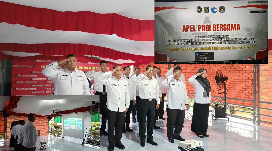 Awal Tahun 2025, Lapas Purwodadi Ikuti Apel Virtual Bersama Kementerian Hukum dan HAM