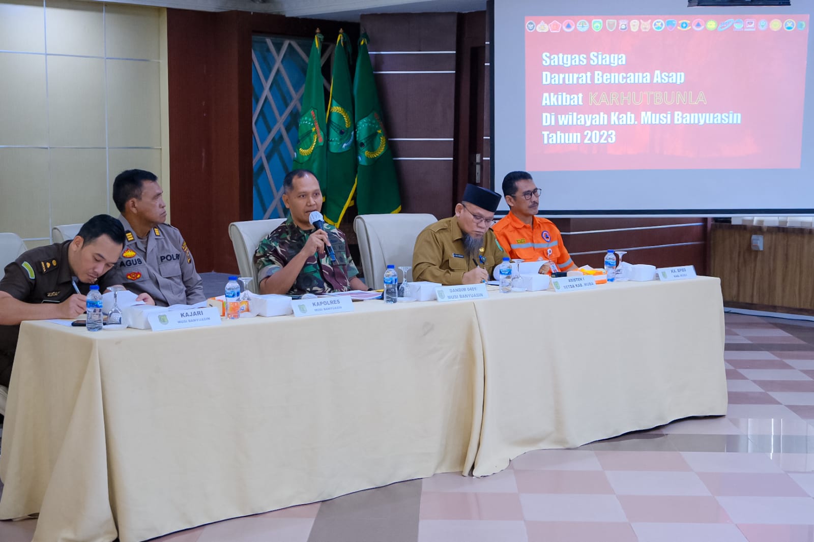 Simak, Sinergitas Pemkab Muba, TNI-Polri Antisipasi Darurat Karhutla 2023