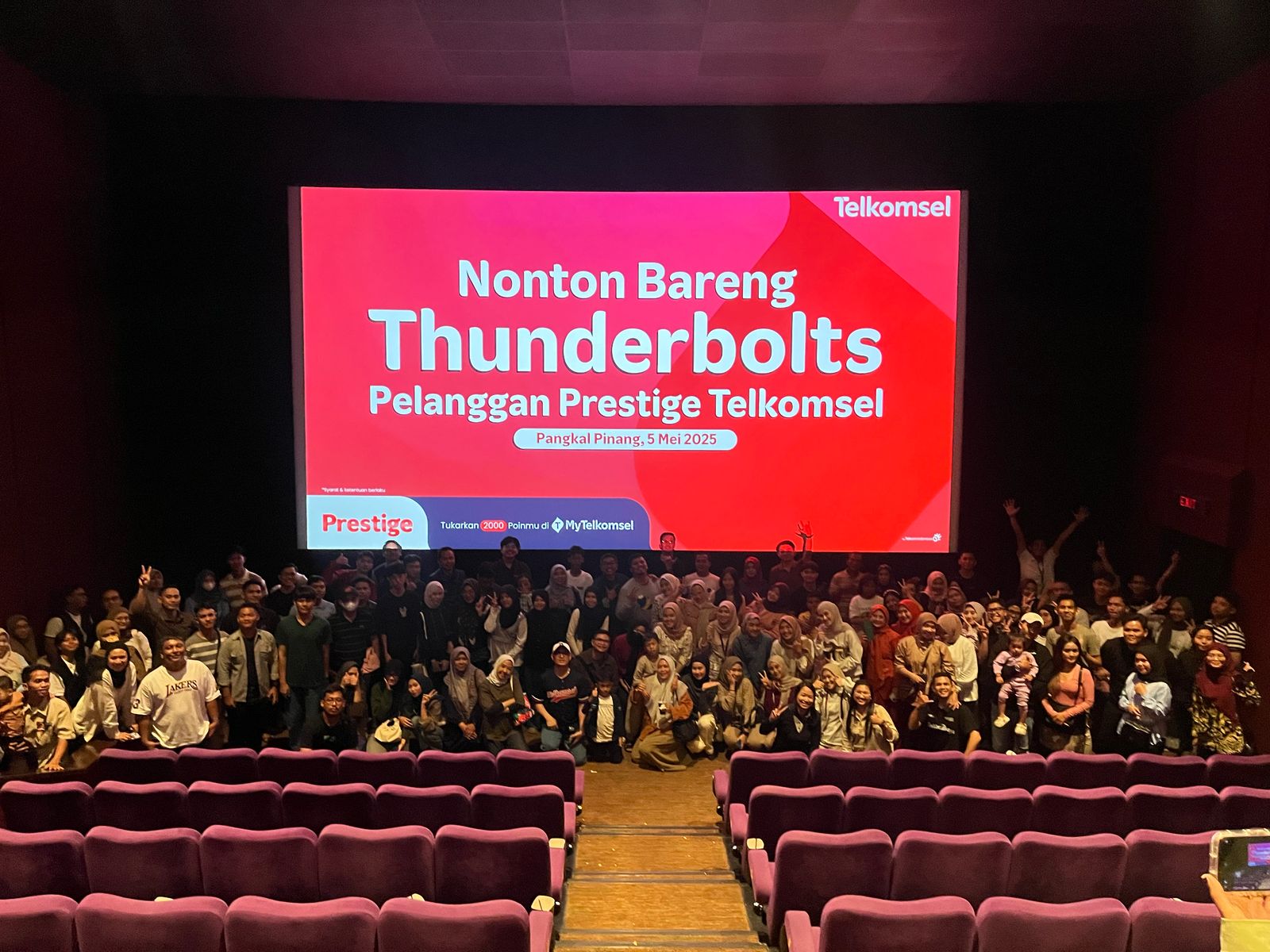 Rayakan HUT ke-30, Telkomsel Ajak Pelanggan Nonton Bareng Thunderbolts di 9 Kota Sumatera
