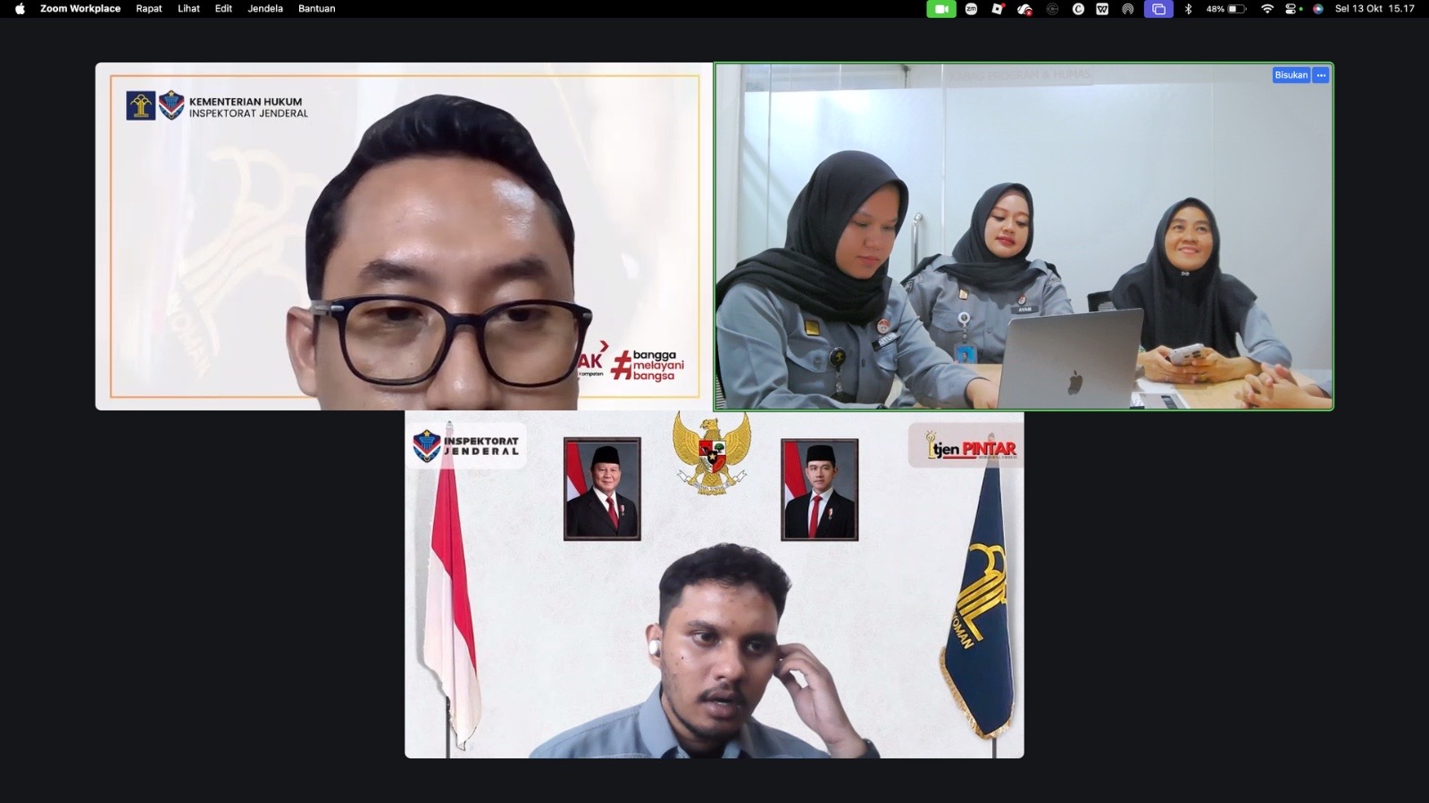 Kemenkum Sumsel Ikuti Rekonsiliasi Data Hukuman Disiplin dan Pengaduan Masyarakat