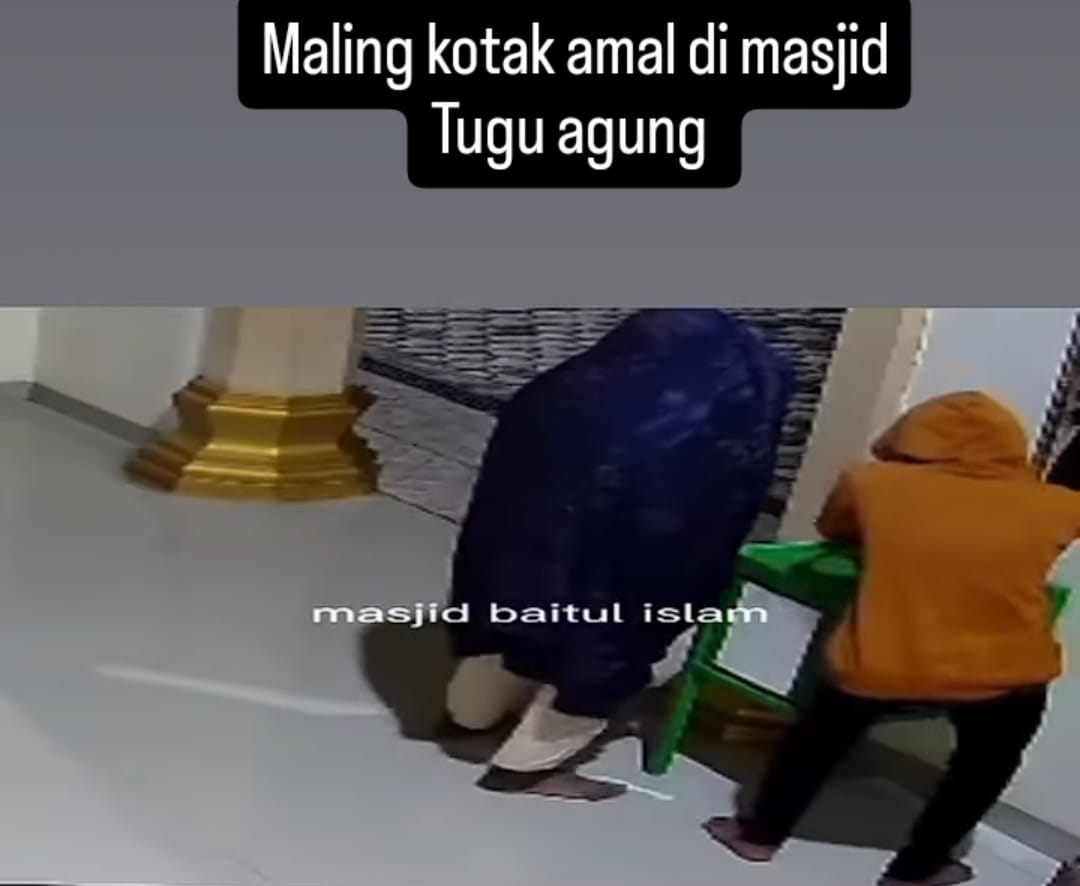 Isi Kotak Amal Masjid di Lempuing OKI Dicuri, Empat Pelaku Terekam CCTV