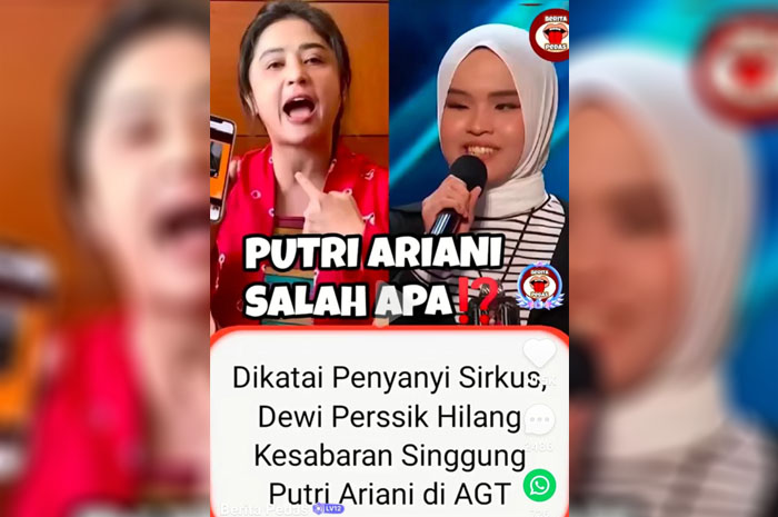 Penampilan di Singapore Dihujat Mirip Penyanyi Sirkus, Dewi Persik Sindir Putri Ariani, Warganet Geram