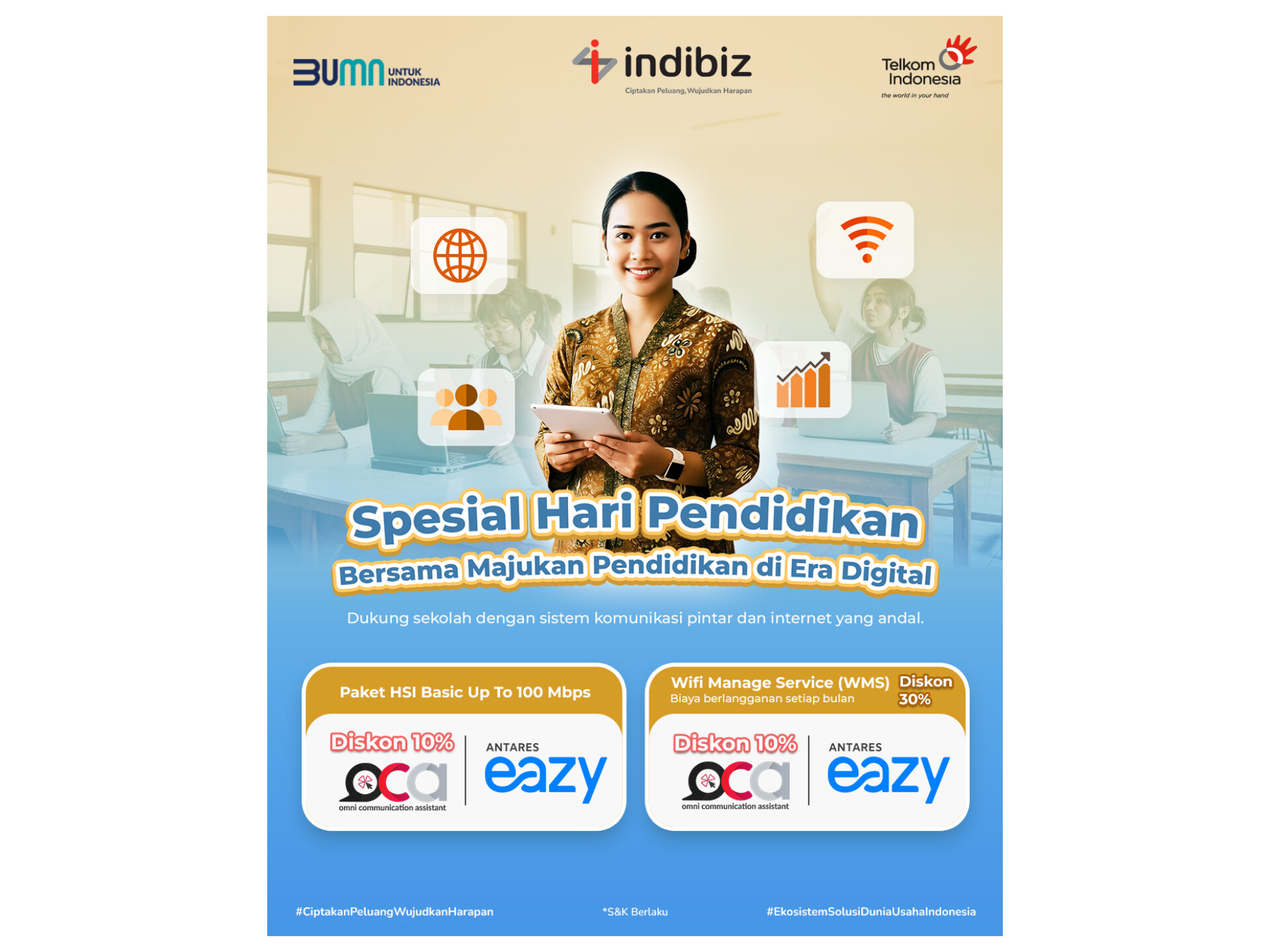 Indibiz Hadirkan Promo Spesial Hari Pendidikan Nasional untuk Mempermudah Digitalisasi Sekolah