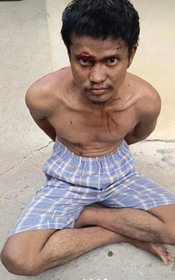Meresahkan Saat Berkeliaran Akhirnya Telan Korban, Diduga ODGJ di Palembang Bacok IRT Diamankan Warga