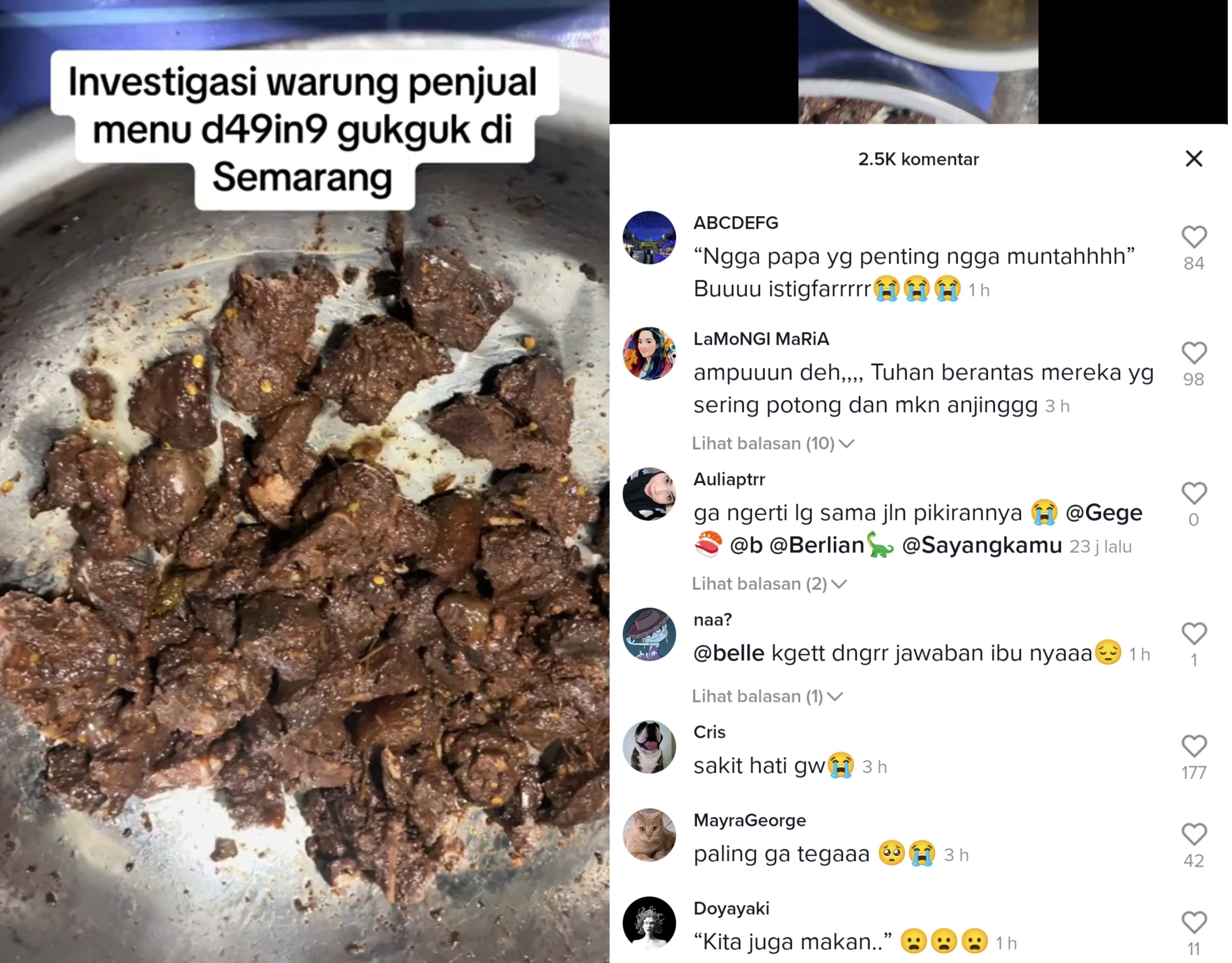Ngaku Muslim, Pedagang di Semarang Ini Jual Masakan dari Daging yang di Haramkan, Bikin Geram Warganet