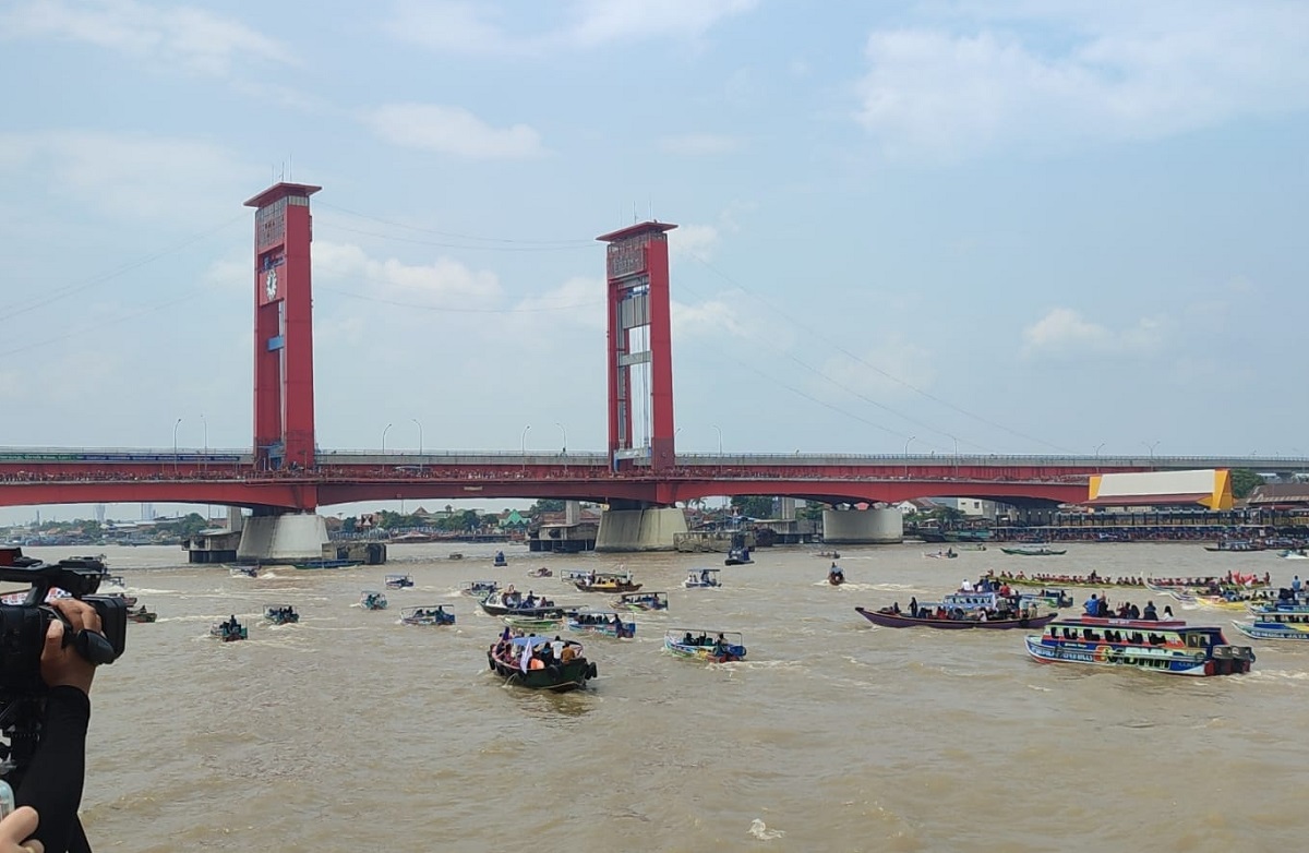 Festival Perahu Bidar Tradisional di Sungai Musi Palembang, HUT RI ke-80 Digelar Tiga Hari