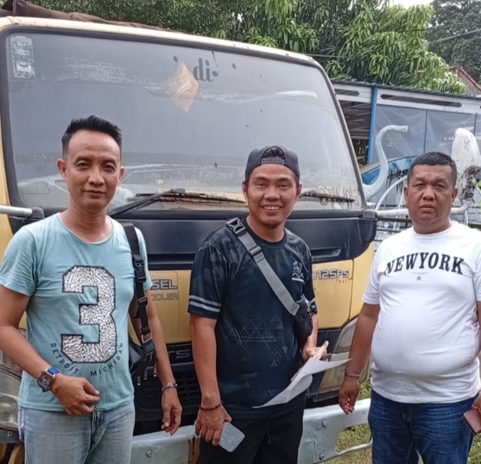 Mobil Truk yang Tabrak Lari Pemotor Hingga Meninggal di Jalintim Ogan Ilir Kini Diamankan Sat Lantas