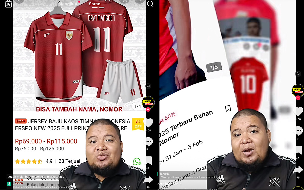 Bikin Geleng Kepala, Jersey Timnas Indonesia KW Bermunculan di Marketplace, Erspo Kapan Jual Versi Suporter? 