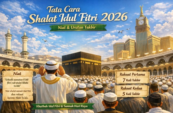 Tata Cara Shalat Idulfitri 2026 Lengkap: Niat, Urutan Takbir, dan Panduan Sesuai Sunnah