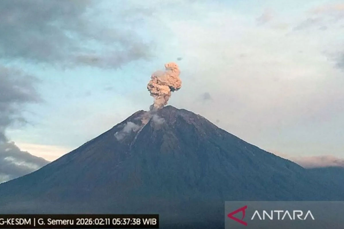 Gunung Semeru Erupsi Pagi Tadi, ini Himbauan PVMBG
