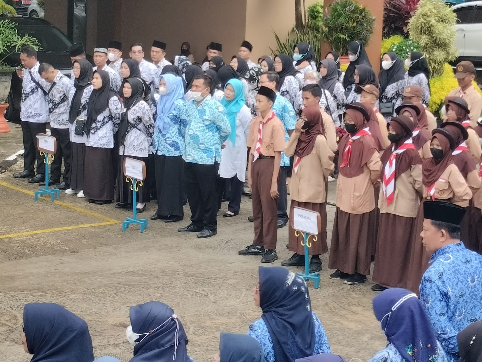 Upacara Hari Guru Nasional di Dinas Pendidikan Kota Pelambang, Ini Pesan Menteri Pendidikan Untuk Guru
