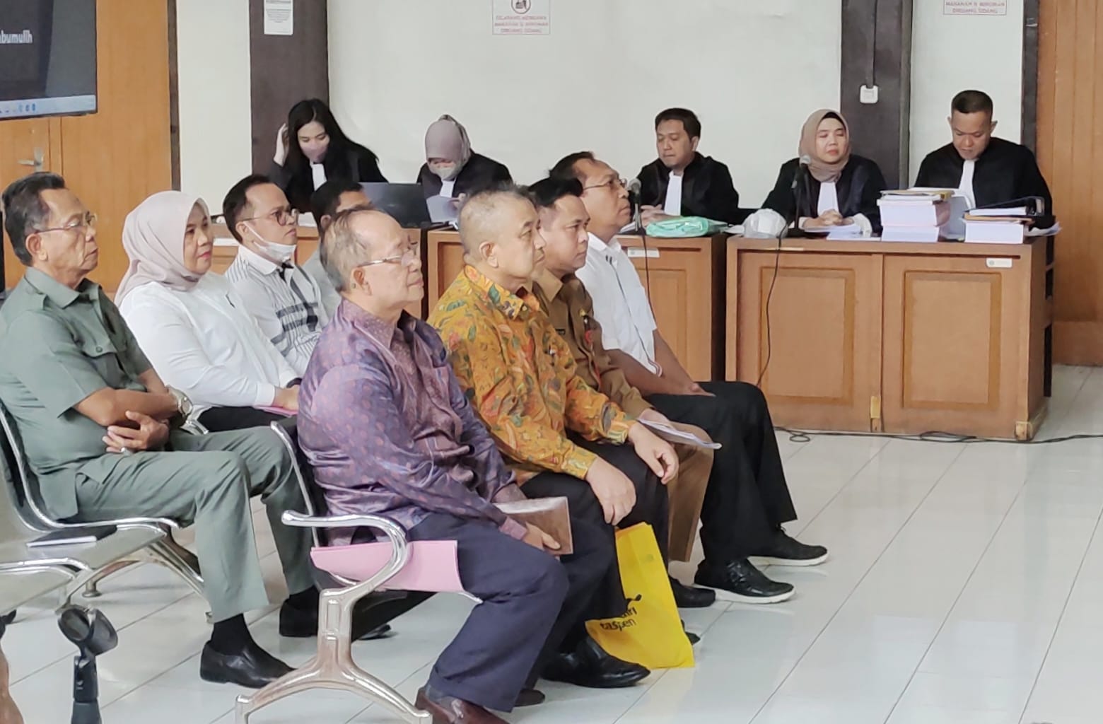 Mantan Sekda dan Sekwan Kota Prabumulih, Jadi Saksi Disidang Kasus Korupsi Dana Hibah Bawaslu