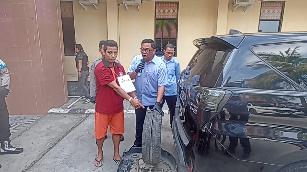 Sabu Aceh Gagal Beredar di Palembang, Disembunyikan Dalam Ban Serep Mobil, Eh Ketangkap Timsus Polda Sumsel