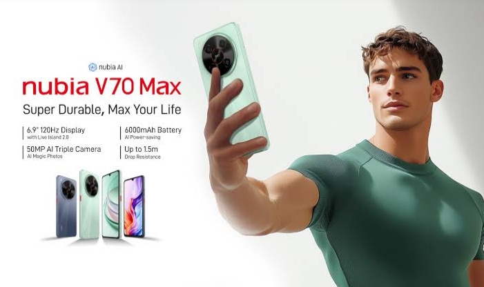 Nubia V70 Max Mengusung Layar Berteknologi IPS LCD Bikin Pengalaman Visual Lebih Impresif