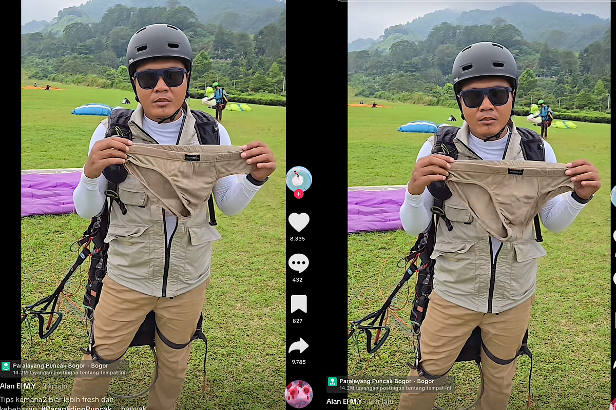 Pilot Paralayang Ini Tak Pernah Pakai Celana Dalam Setiap Kali Terbang, Ternyata Ini Alasannya