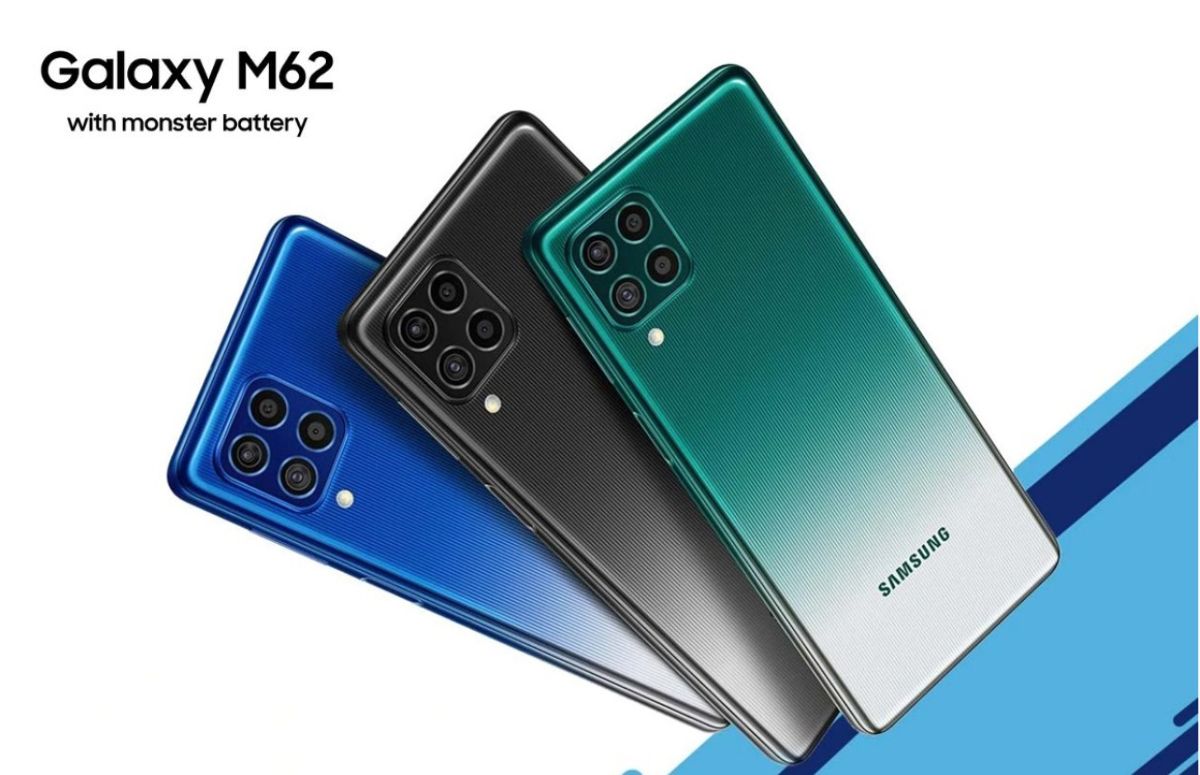 Samsung Galaxy M62 Pilihan HP Baterai 7.000 mAh dengan Fitur Power Bank Praktis Unggulan!