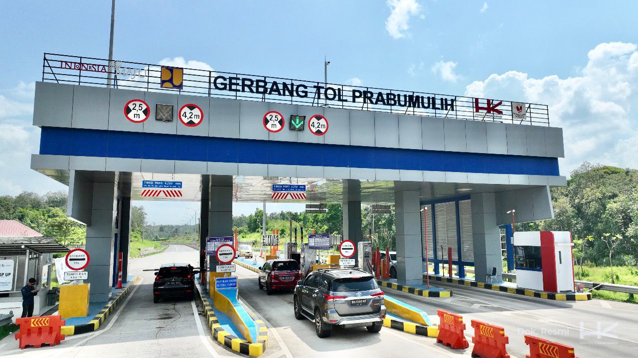 61.350 Kendaraan Melintas di Tol Palembang-Indralaya & Indralaya-Prabumulih Saat Libur Panjang