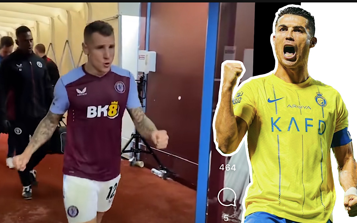 Perayaan Khas Ala Cristiano Ronaldo Saat Aston Villa Gasak Brighton 6-1, Lucas Digne Teriak Vamos dan Siuuu! 