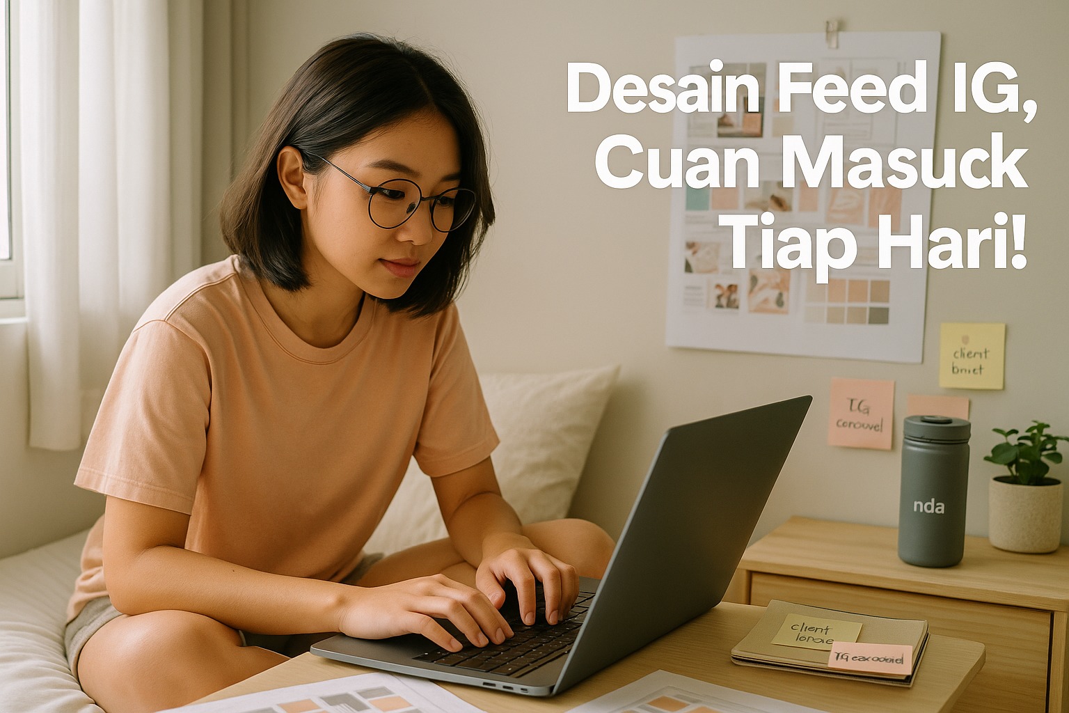 Modal Skill Desain? Cuan Masuk Lewat Jasa Custom Feed dan Konten Instagram!