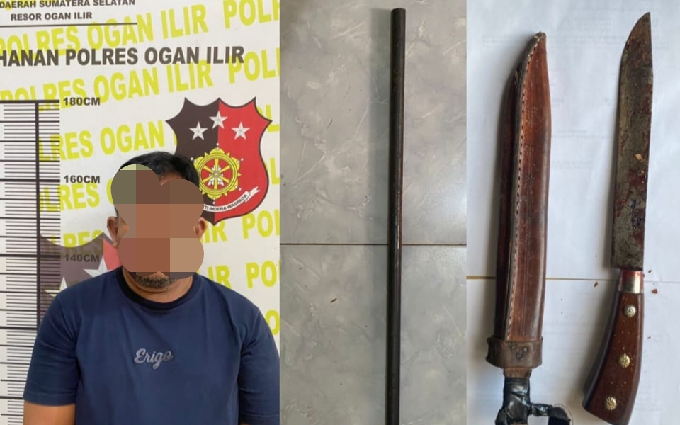 Dalam Waktu 2 Jam Saja, Pembunuh Pria di Depan PT Arwana Ceramics, Berhasil Ditangkap Sat Reskrim Polres OI