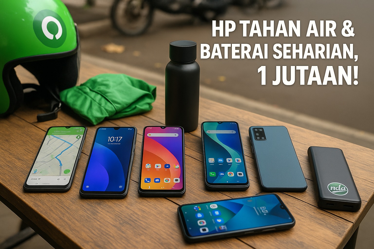 Driver Ojol Wajib Tahu! Ini 7 HP Rp1 Jutaan yang Tahan Air dan Nggak Gampang Lowbat!