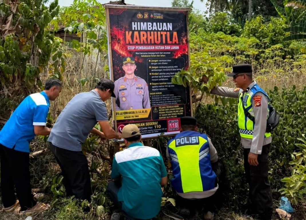Karhutla OKU Timur Diantisipasi, Polisi  Cegah 116 Titik Api Selama Juli-Agustus 2026