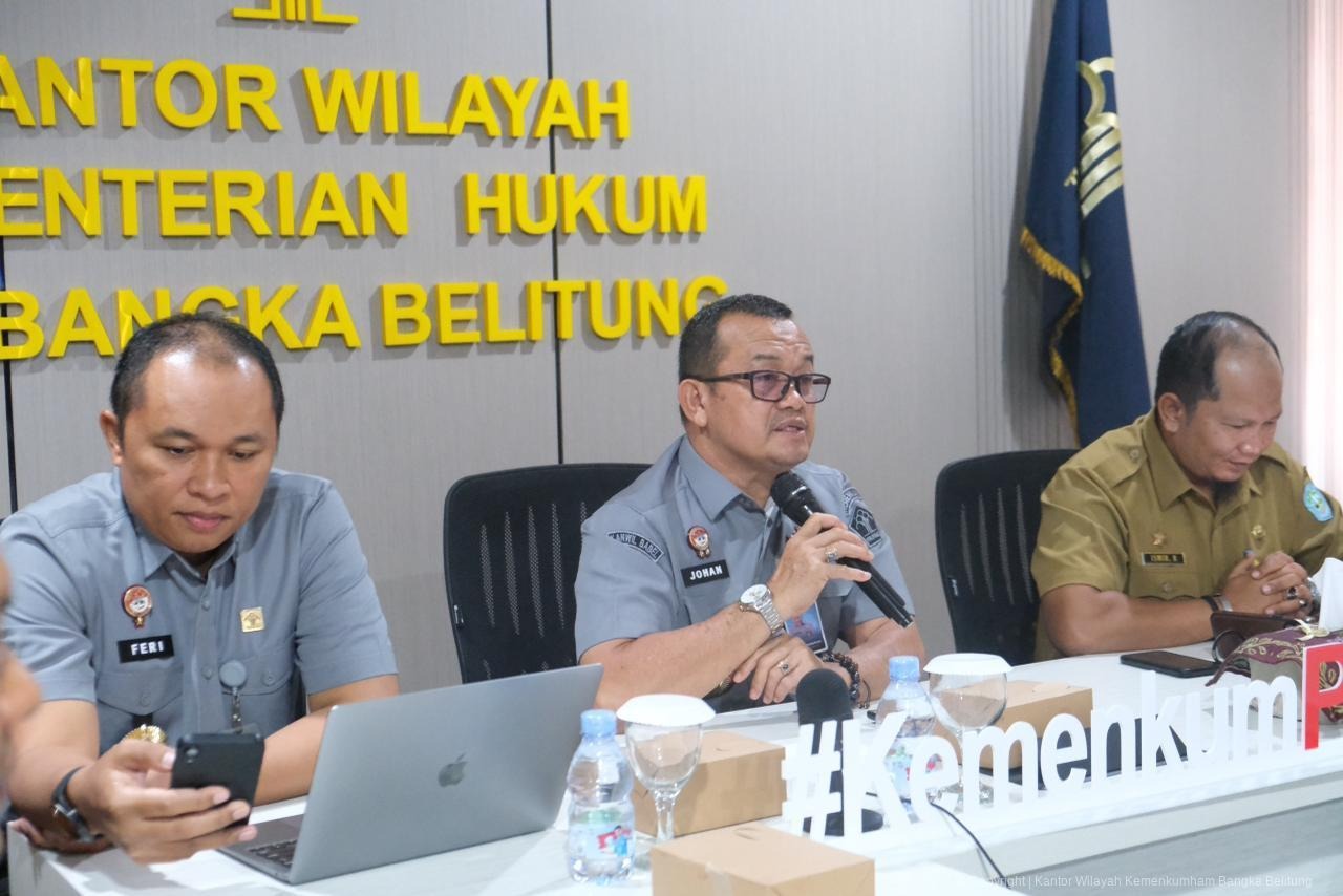 Kemenkum Babel Lakukan Harmonisasi Tindak Lanjut Ranperkada Bangka