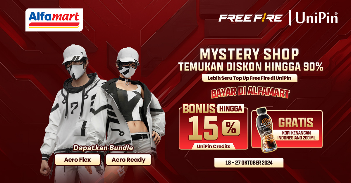 Promo Top Up Diamond Free Fire di Alfamart Gratis Kopi Kenangan Indonesiano 200ml, Diskon Hingga 90 Persen