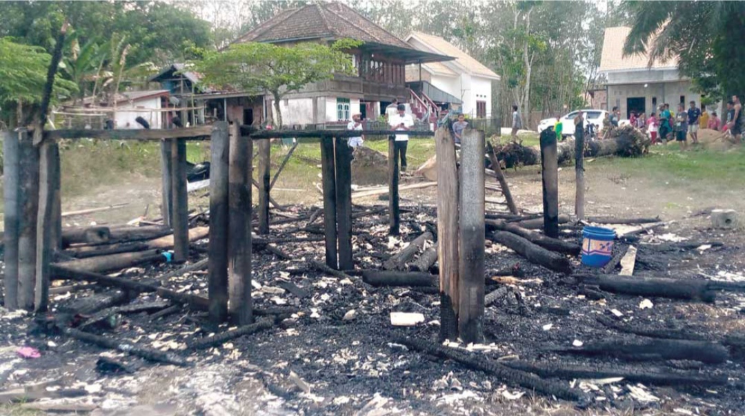 Rumah Warga di Desa Kayu Labu OKI Hangus Terbakar, Diduga Korsleting Listrik