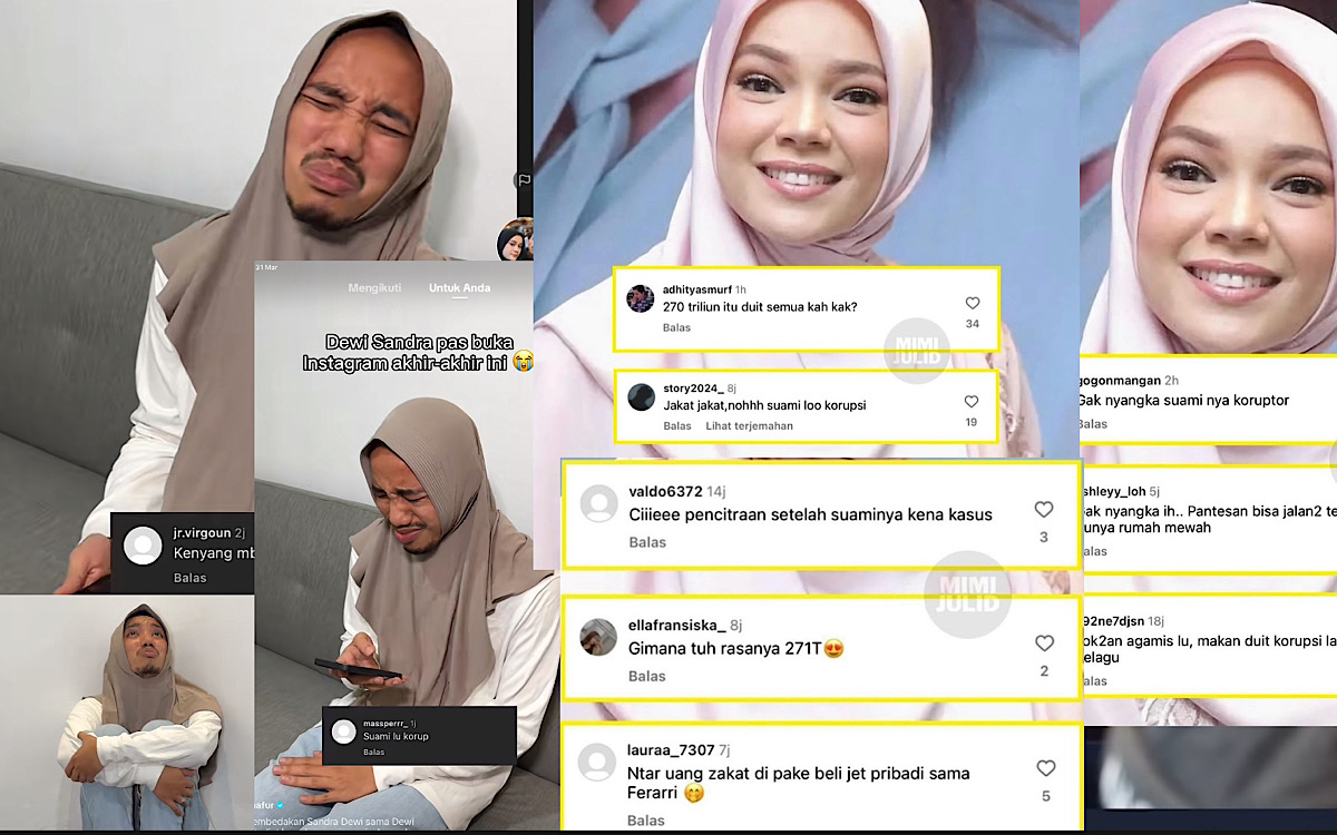 KOCAK, Influencer Ajari Netizen Bedakan Dewi Sandra dan Sandra Dewi: ‘Dewi Jilbab Gacor! Panen Pahala’