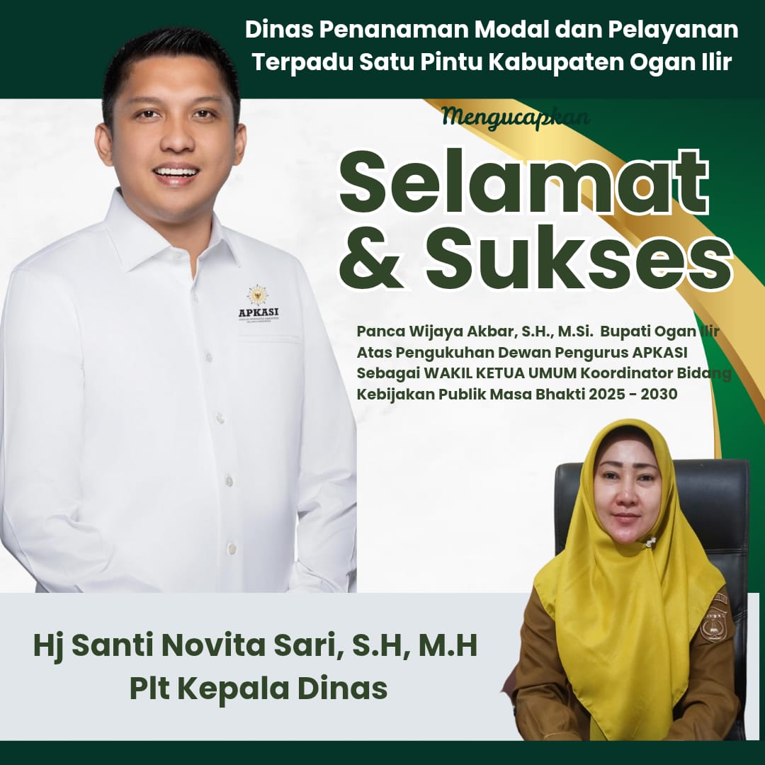 Pengukuhan Bupati Ogan Ilir Sebagai Waketum Koordinator Kebijakan Publik APKASI Masa Bhakti 2025-2030
