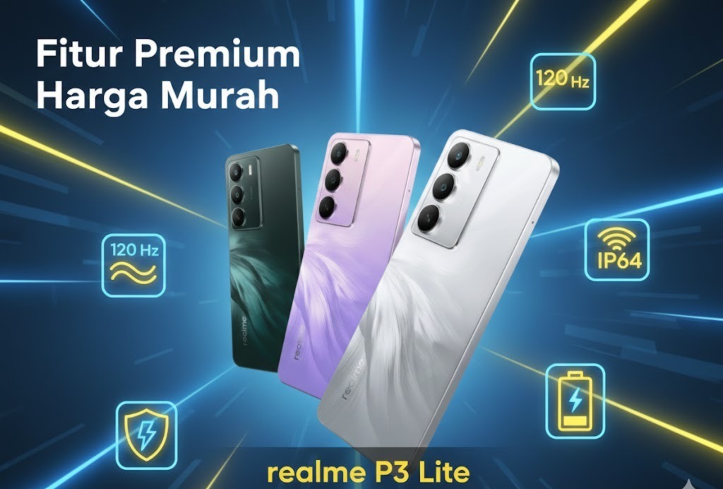 Hadir sebagai Pembeda di Segmen Entry Level, HP Realme P3 Lite Tawarkan Fitur 'Premium'