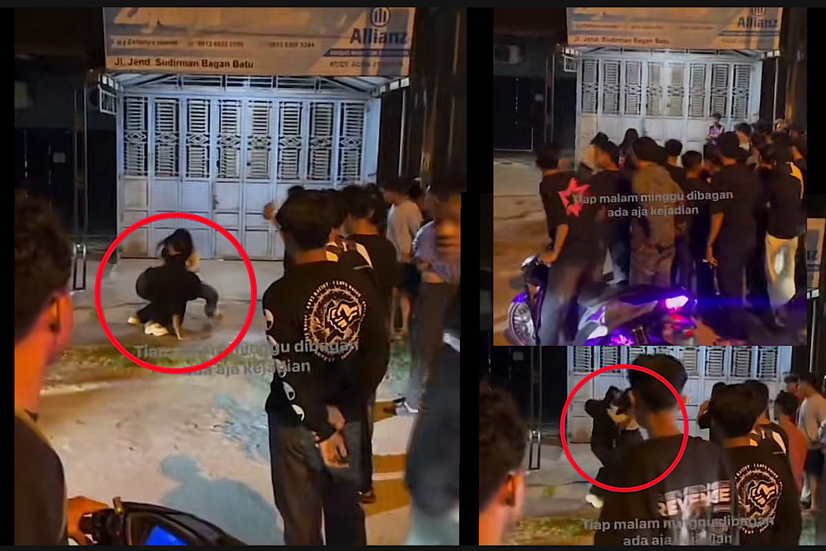 Viral 2 Cewek Ado Jotos di Bagan Batu Ditonton Ramai Pemuda, Sudah Bisa Ditebak Pemicunya Apa?