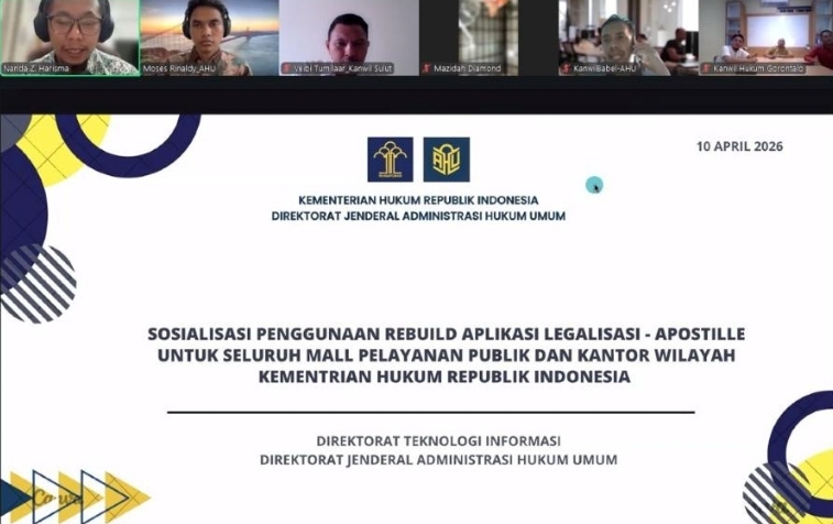 Layanan Apostille Diperbarui, Kemenkum Sumsel Dorong Digitalisasi Lebih Cepat