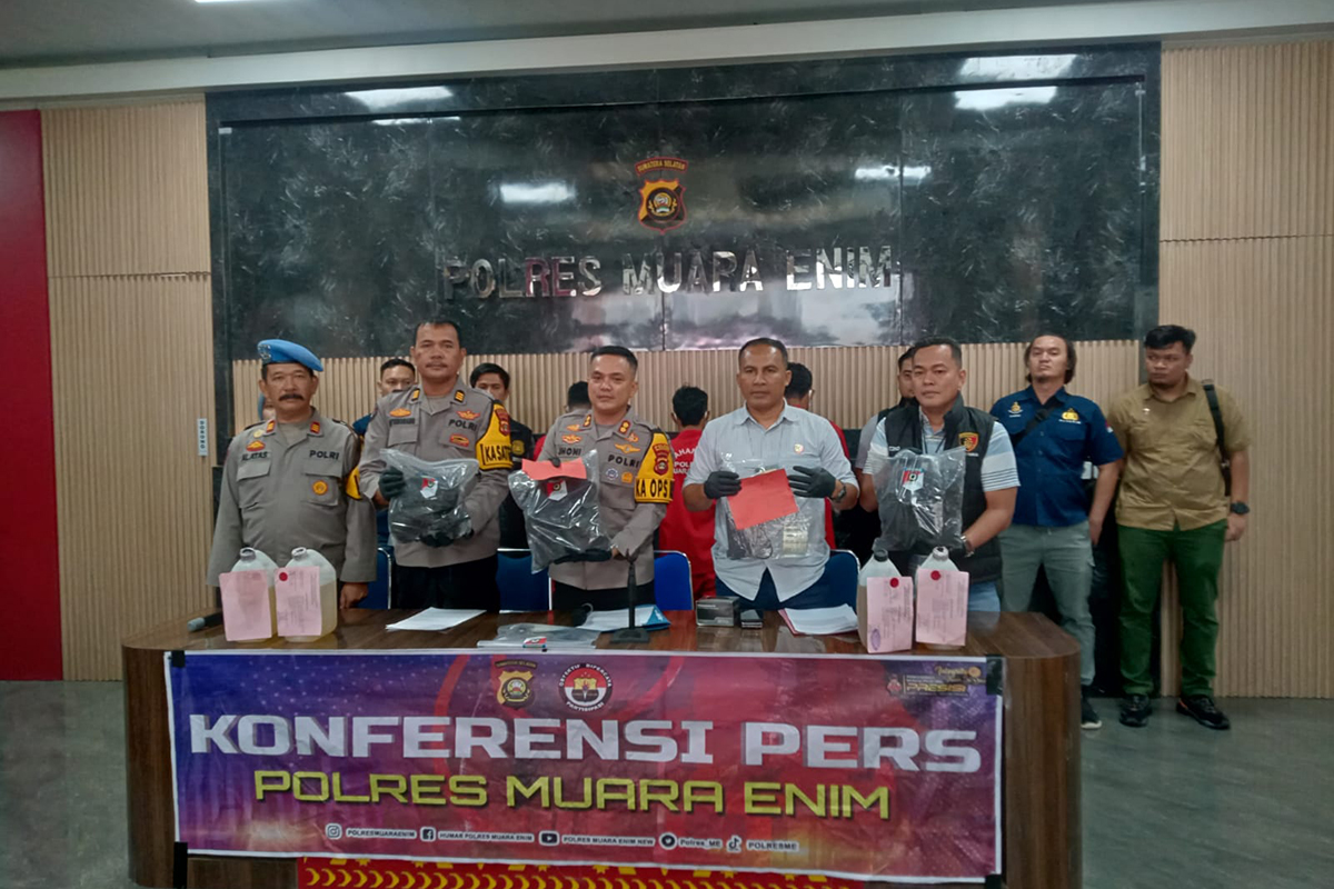 Polres Muara Enim Gagalkan Pengiriman 58 Ton Batu Bara Ilegal dan 16.000 Liter Solar