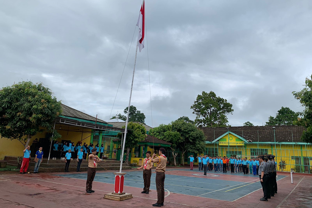 Upacara Bendera, Warga Binaan Lapas Muara Beliti Serukan Kesadaran Bernegara, Ini Tujuannya