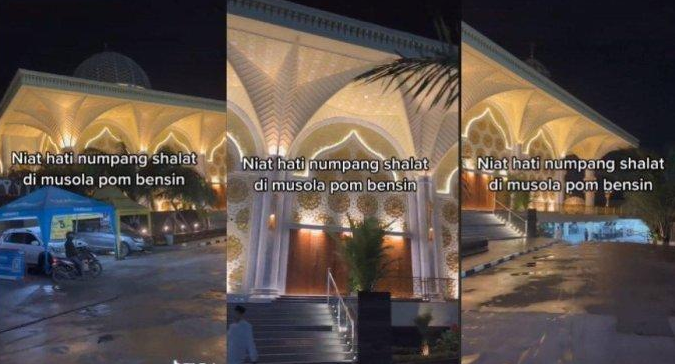 Masyaallah! SPBU Ini Punya Fasilitas Ibadah Megah dan Mewah, Bikin Netizen Takjub Bukan Main...