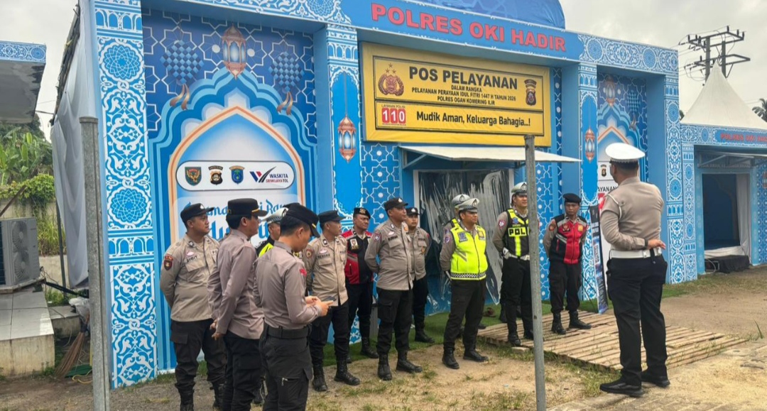 Antisipasi Puncak Arus Balik Akhir Pekan, Posyan Polres OKI Tetap Siaga 