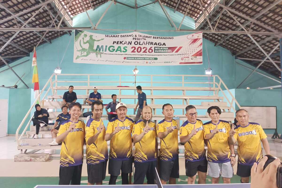 Pertamina Zona 4 Juara Tenis Meja Pekan Olahraga Migas 2026