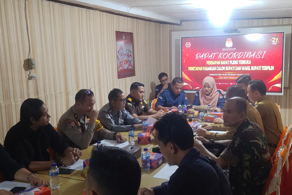 Lapas Narkotika Muara Beliti Hadiri Rapat Penetapan Bupati Terpilih Musi Rawas 2024