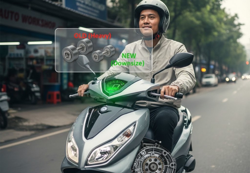 Motor Matic 150cc Bisa Lebih Irit BBM? Trik Ganti Roller CVT Lebih Ringan Ini Lagi Banyak Dipakai