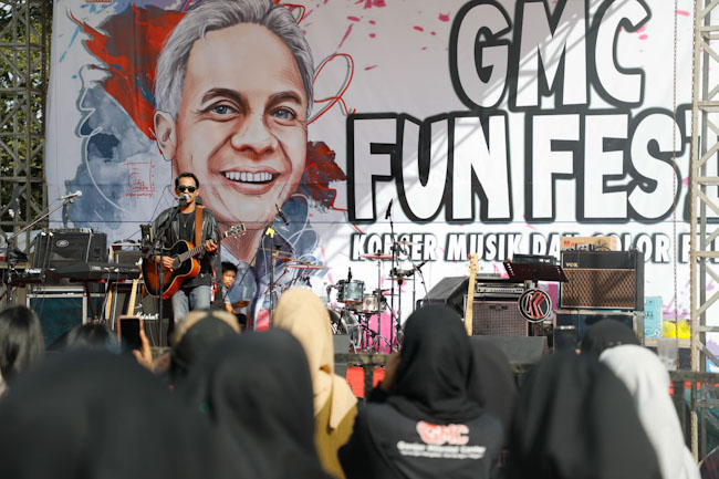 Kenalkan Ganjar ke Anak Muda, Ribuan Milenial di Sumsel Gelar GMC Fun Fest