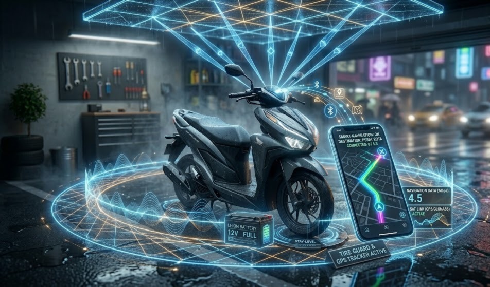 Mudik Lebih Praktis! Honda Stylo 160 2026 Sematkan Fitur Smart-Navigation, Map Ada di Dashboard