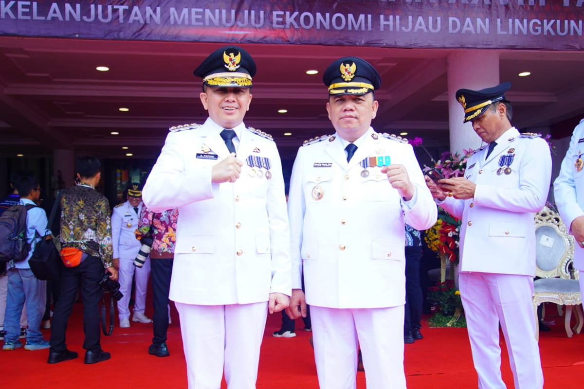 Pj Bupati Muba Hadiri Peringatan Hari Otonomi Daerah di Surabaya, Komitmen Majukan Daerah