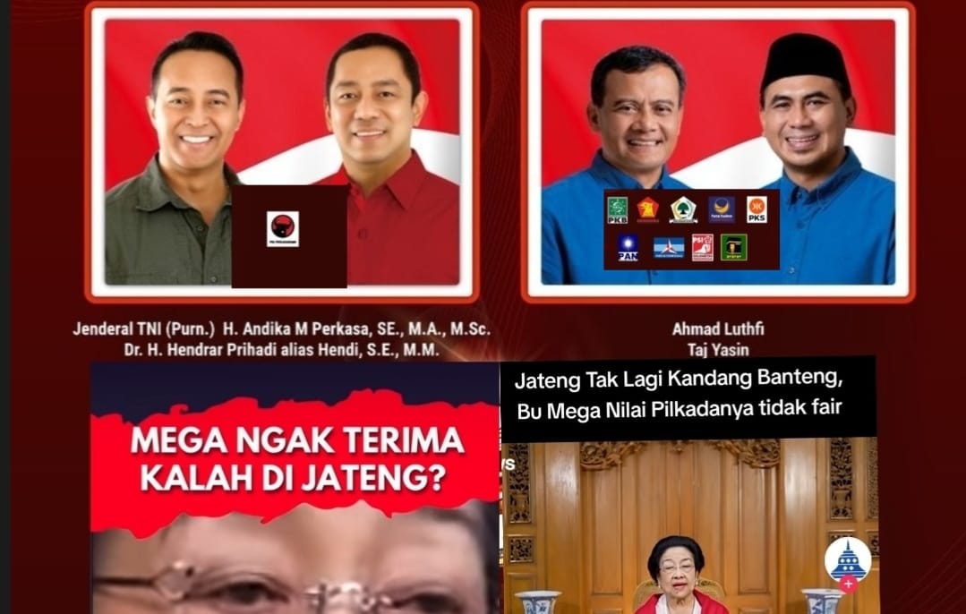 Megawati Kesal Calon PDIP Kalah di Jateng? Warganet: Ya Bu, Jateng Bukan Lagi Kandang Banteng