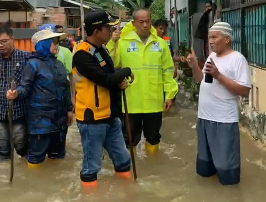 Wako Palembang Harnojoyo Tinjau Lokasi Banjir 
