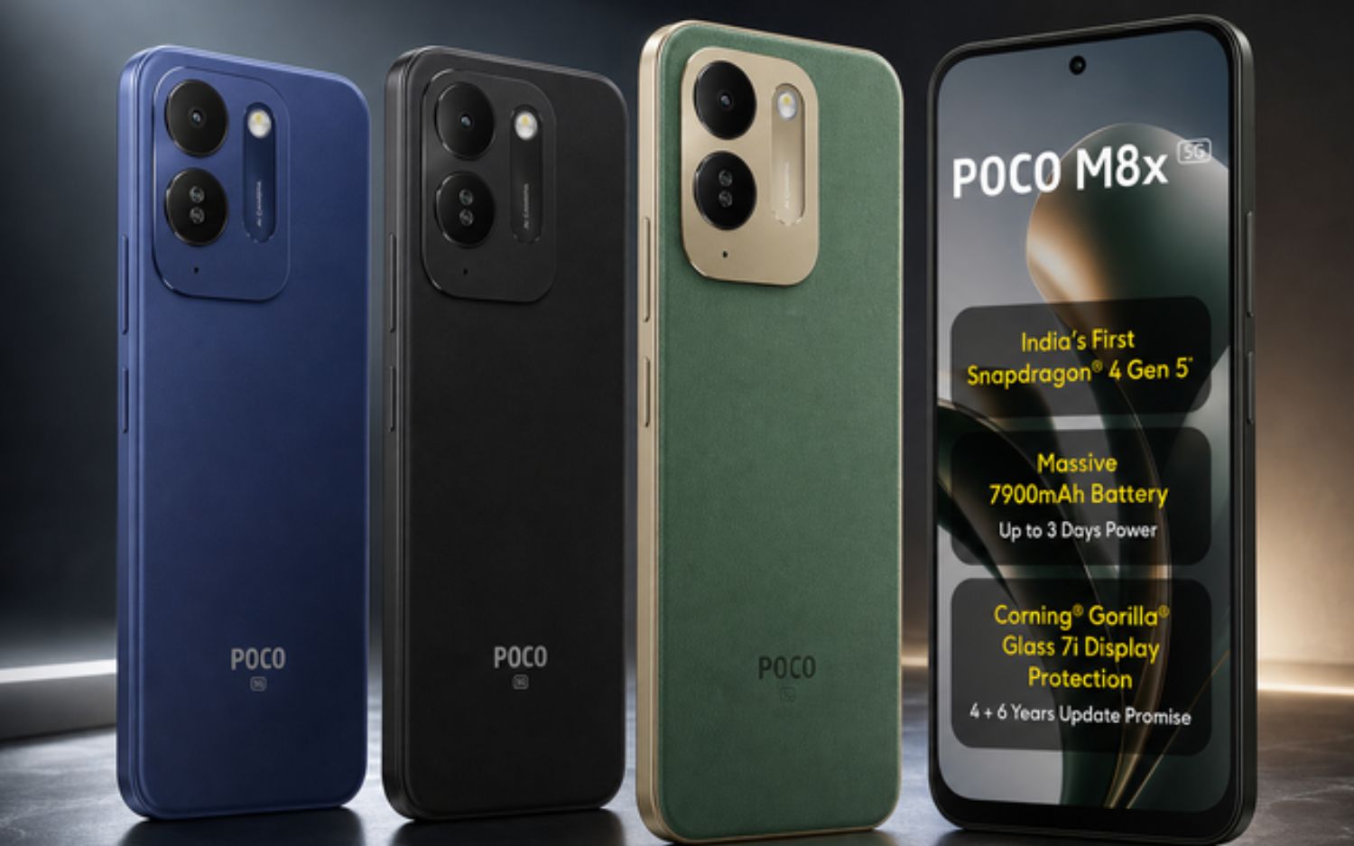 POCO M8x 5G Resmi Meluncur, Bawa Baterai 7.900 mAh dan Snapdragon 4 Gen 5