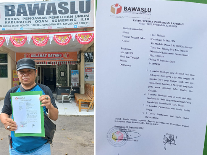 Swafoto dengan Salah Satu Paslon Bupati, Kades di OKI Dilaporkan ke Bawaslu